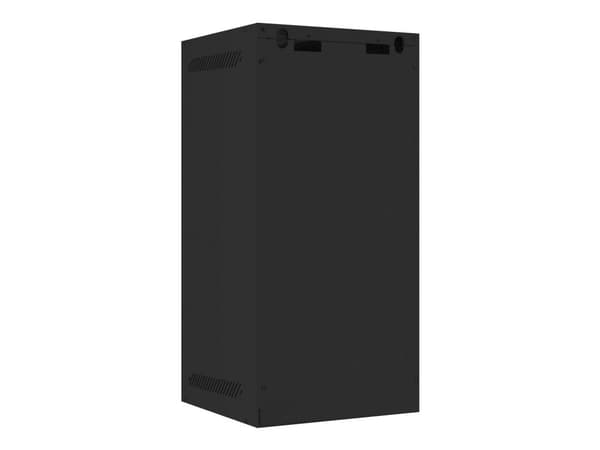 Lanberg - Rack skåp - väggmontering - svart, RAL 9004 - 12U - 10"