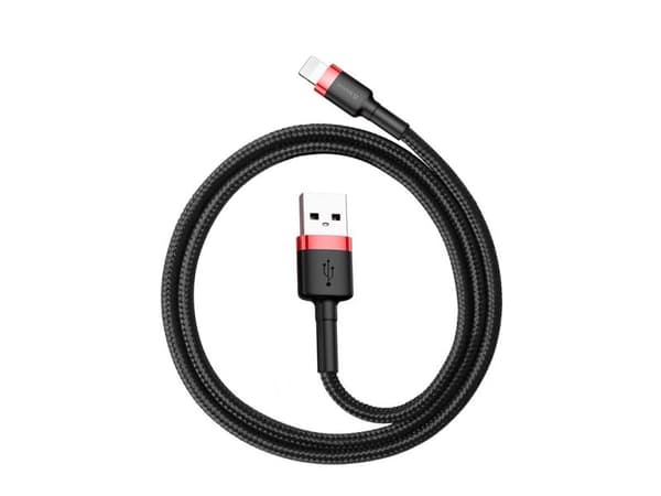Baseus 6953156283336, 1 m, USB C, Musta, Punainen