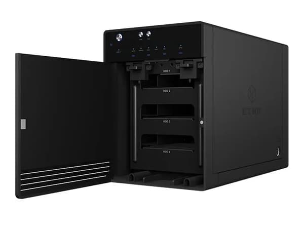 ICY BOX IB-3740-C31 - Harddiskarray - 4 brønner (SATA-600) - USB 3.1 Gen 2 (ekstern)