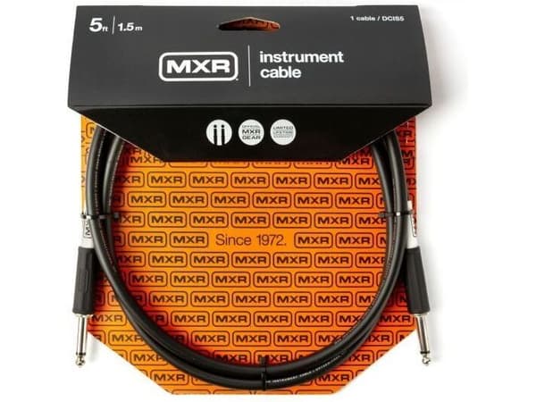 MXR Standard -soitinjohto 1,5 m, musta