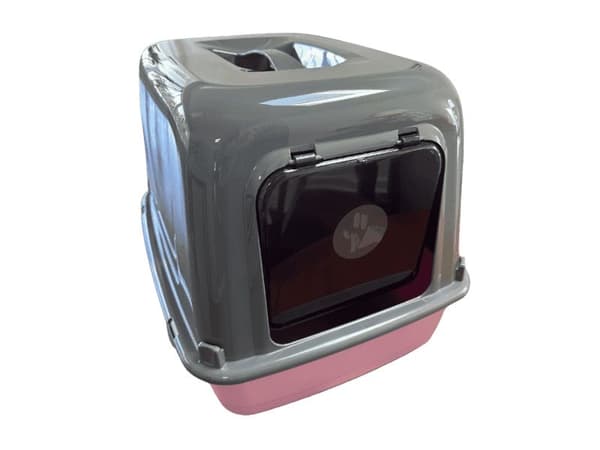 Ferplast stängd kattlåda Clear Cat 10 - Rosa - Rosa