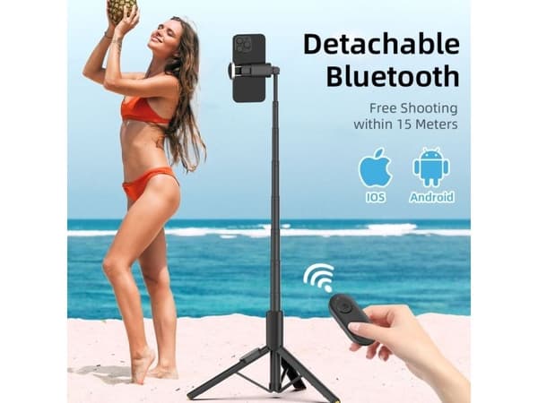 TECH-PROTECT L09S Bluetooth selfie-stick stativ sort