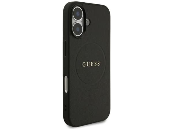 Guess Grained Ring MagSafe-etui til iPhone 17 - sort