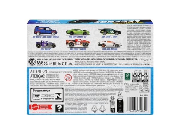 Hot Wheels SILVER SERIES Legends Vehicle Multi-Pack, Fordonsset, 3 År, Plast, Multifärg