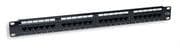 Cat5e Patch Panel 24-Port, UTP, 1U, Black