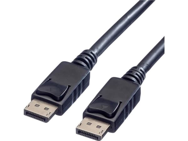 Value DP-DP LSOH M/M 1 m, 1 m, DisplayPort, DisplayPort, Hankjønn, Hankjønn, Sort