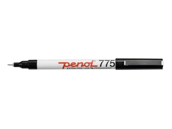 Marker Penol 775 sort 0,5mm - (20 stk.)
