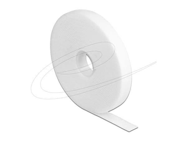 Delock - Kabelbinderrulle - 5 m - vit