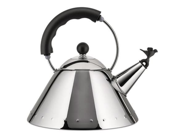 Alessi 9093 B, 2 L, Rustfrit stål, Sort, Rustfrit stål, Polyamid, 220 mm