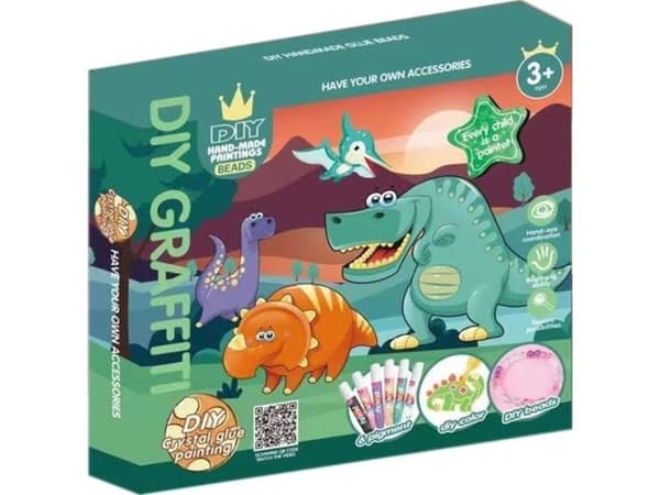 Askato Creative Dinosaurs DIY nøkkelringer Askato