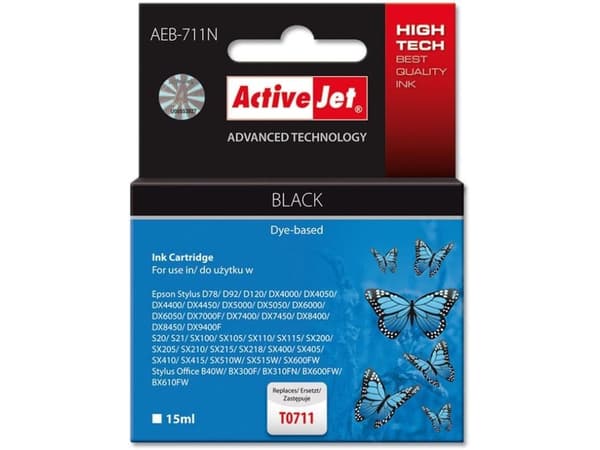 Activejet-muste AEB-711N / T0711 (musta)