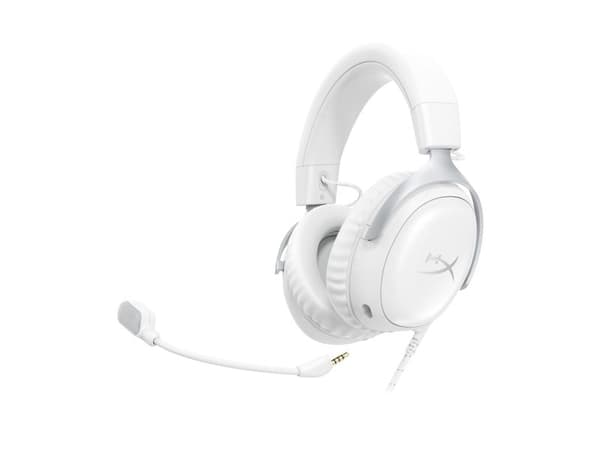 HyperX Cloud III – hodetelefoner for spilling (hvite), Hvit