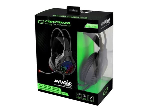 Gamingheadset med mikrofon 5.1 Aviator