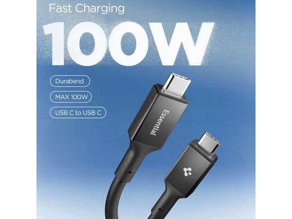 Spigen EB10020CC USB-C-kabel 100W 200cm - svart