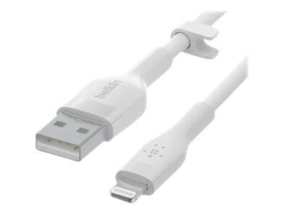 Belkin BoostCharge - Lightning-kabel - USB hane till Lightning hane - 2 m - vit