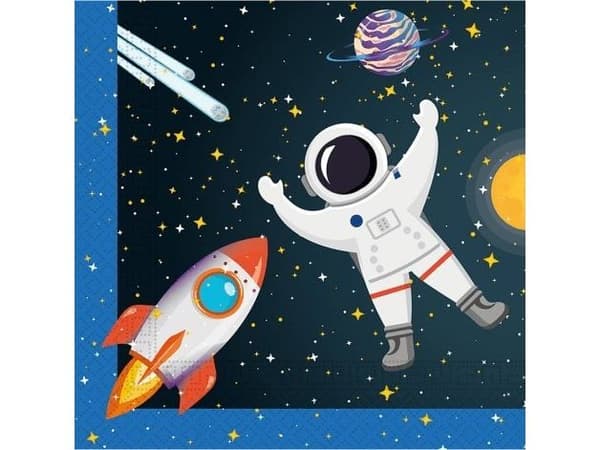 Rocket Space servetter, 20 st.