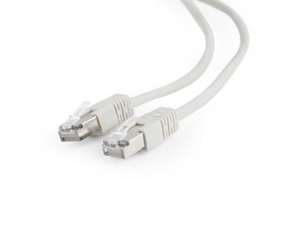 Cablexpert - Patch-kabel - RJ-45 (hane) till RJ-45 (hane) - FTP - CAT 5e - formpressad - grå
