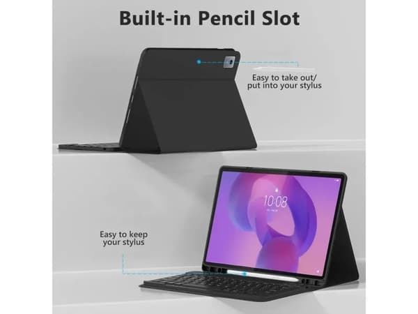 Nettbrettetui 4kom.pl TECH-PROTECT SC PEN + KEYBOARD til LENOVO IDEA TAB PLUS 12.1 TB-361 BLACK