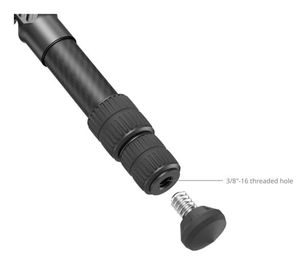 SmallRig 5025, 3 ben, Sort, 43,2 cm, 845 g