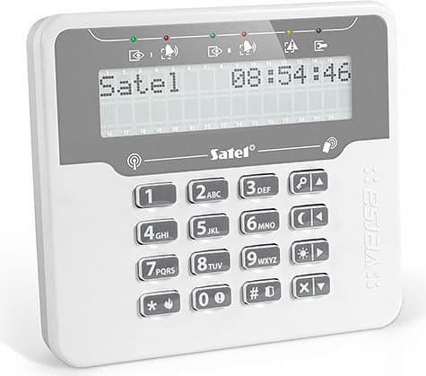 Satel Terminal/wireless LCD keypad for VERSA control panels white backlight (VERSA-LCDM-WRL)