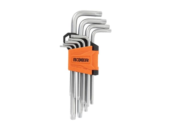 Boxer® TORX nøglesæt 9 dele krom-vanadium