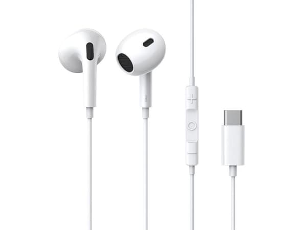 Baseus CZ17, Kabel, Samtal/musik, Headset, Vit