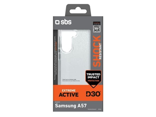 SBS D3O-etui til Samsung Galaxy A57 - Transparent