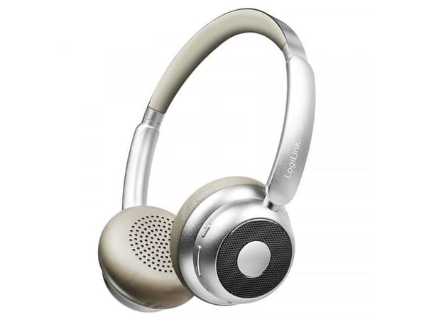 LogiLink BT0072BR Bluetooth over-ear hörlurar silver (BT0072BR)