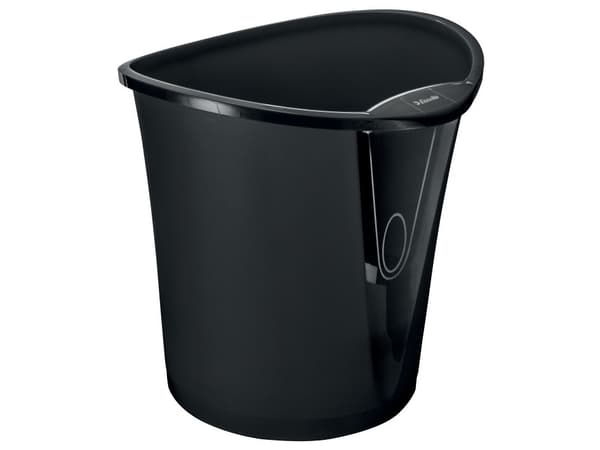 Papirkurv Esselte Basko 18 ltr. sort - (12 stk.)