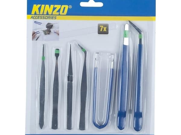 Kinzo tarkkuuspinsetit 7 kpl