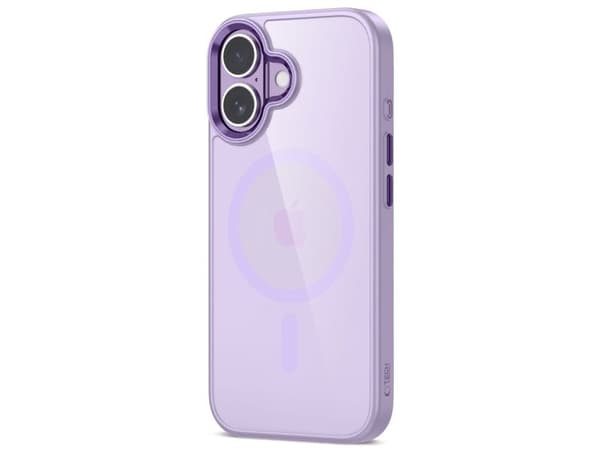 Tech-Protect MagMat MagSafe-etuie til iPhone 17 - transparent lilla