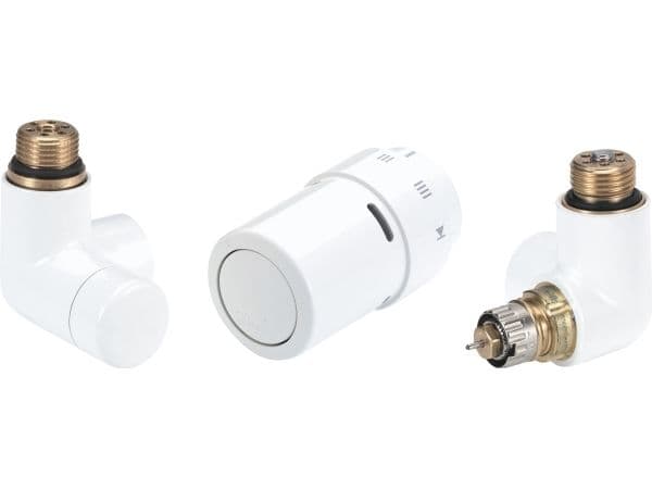 RA-URX ventilsats, höger montering, vit RAL 9016