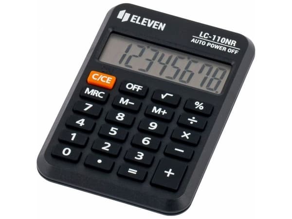 Eleven Eleven Calculator LC110NR, musta, tasku, 8 istuinta