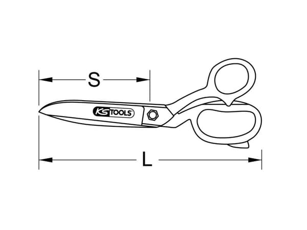 KS Tools 1180077 universal saks 250 mm