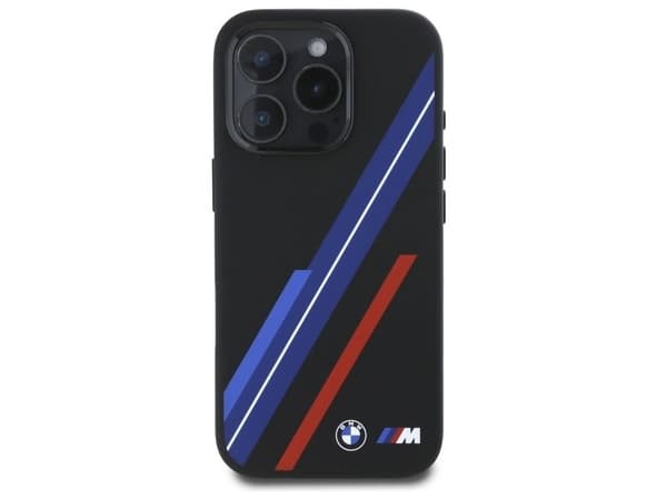 BMW silikondeksel random lines MagSafe til iPhone 16 Pro Max - svart