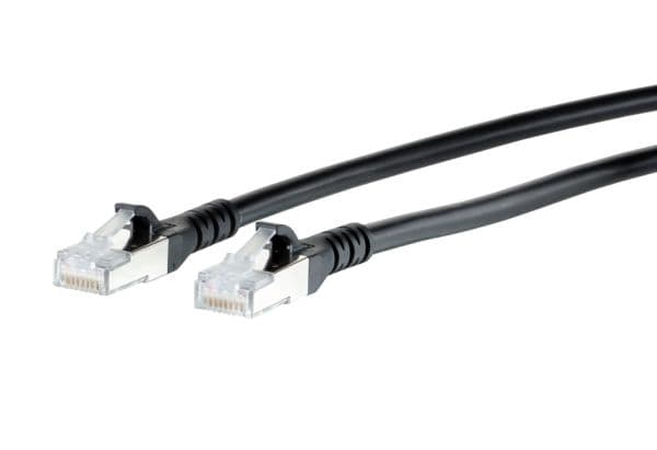 BTR NETCOM Cat6A, 7m, 7 m, Cat6a, RJ-45, RJ-45, Sort