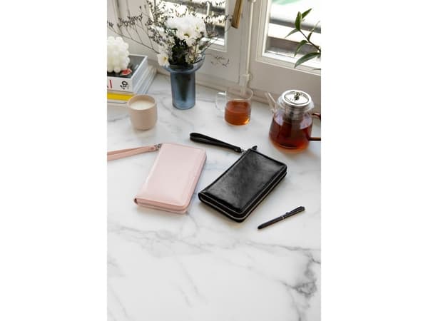 Filofax Malden Ringbind Personal Compact Zip Handledsrem Svart