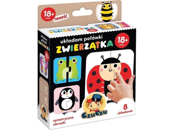 Pussel: I am stacking polka dots - Animals