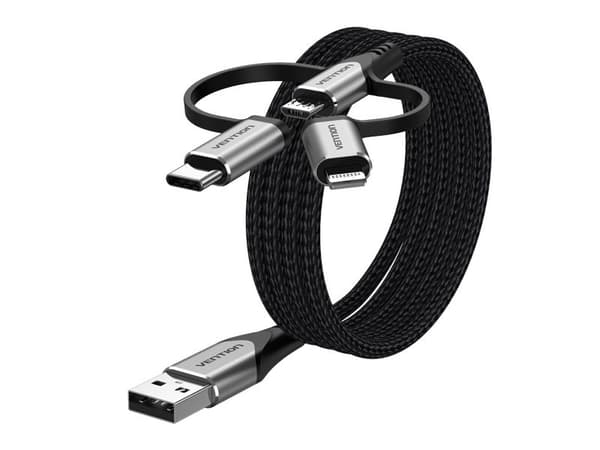 Kabel USB Vention CQJHF 1 m Szary