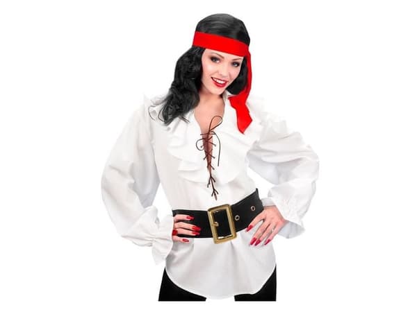 Hvid piratskjorte