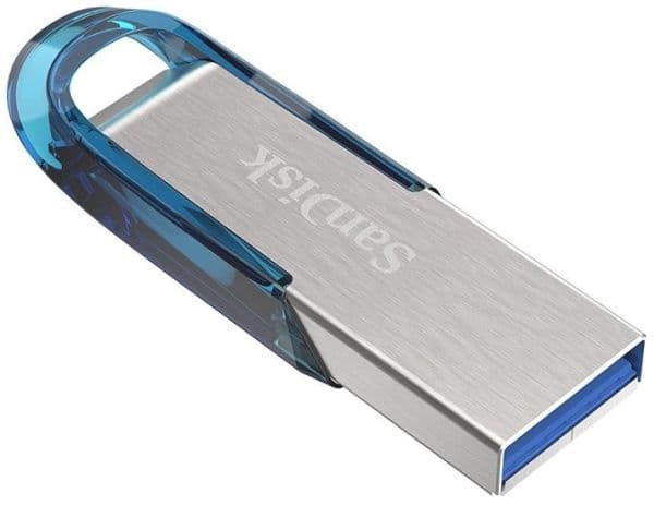 SanDisk Ultra Flair - USB-flashstasjon - 32 GB - USB 3.0 - blå