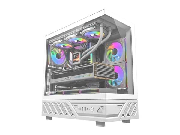 Darkflash DS950 kabinett hvit + 6 vifter