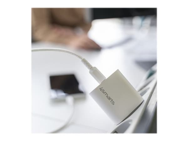 4smarts VoltPlug Dual, AC, 5 V, 2,4 A, Musta