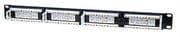 Cat5e Patch Panel 24-Port, UTP, 1U, Black