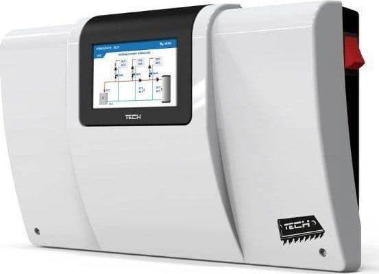 Tech styreenhet for installasjon (betjener 3 motorventiler + sol) i-3PLUS hvit