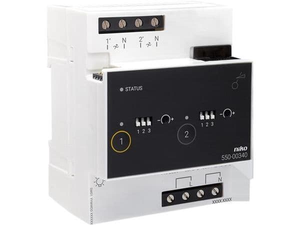 Yleishimmenninmoduuli 2 × 400 W Niko Home Controlille