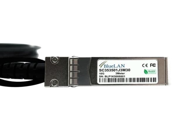 BlueOptics SFP-STACK-15-BL, 2 m, SFP+, SFP+, Hankjønn/hankjønn