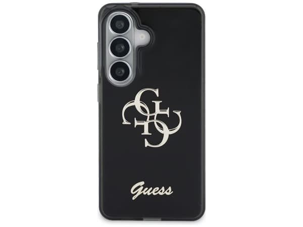 Guess IML Big Metal 4G Script case for Samsung Galaxy S26 - black