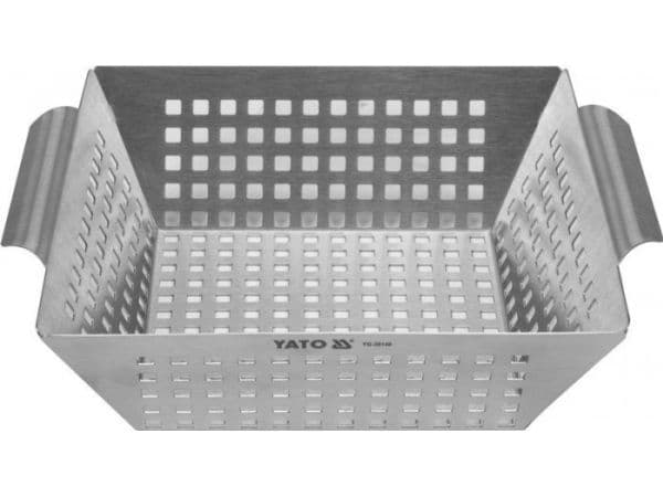 Grillkurv i rustfritt stål 26*22*7 cm