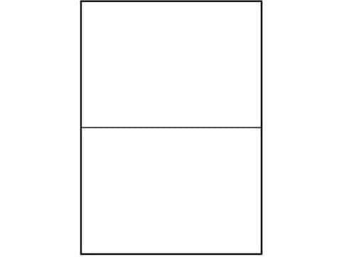 Logotyp-etiketter A4, matt, vit, 25 st.